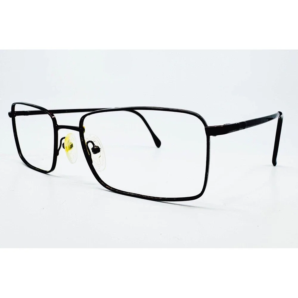 Luxottica Eyeglass Frames Mens Brown LU 1338 T288 Rectangular 55-18-140